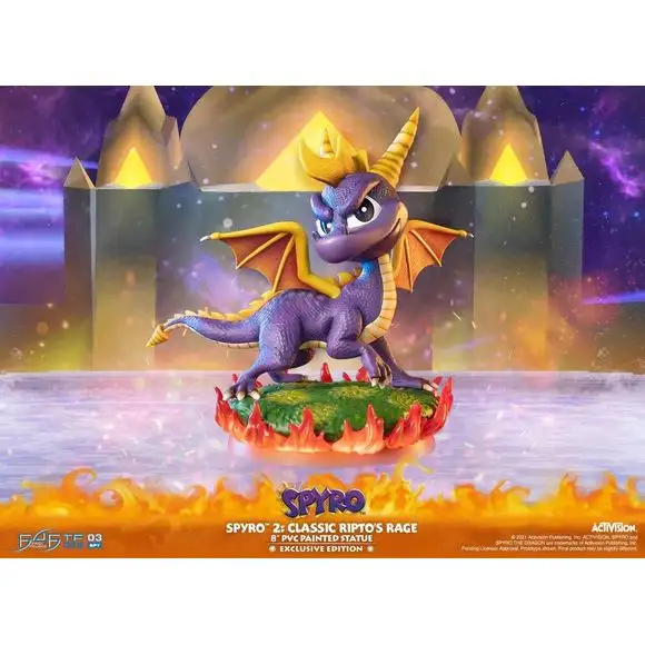 First 4 Figures Spyro 2 Classic Ripto's Rage Exclusive Edition 8" PVC Statue