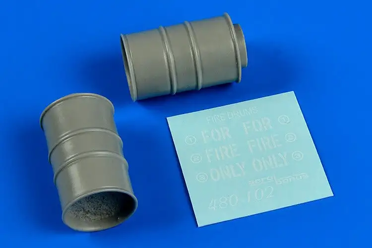 Aerobonus 480102 1/48 Fire Drums (2)