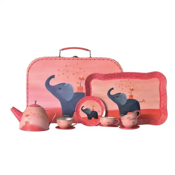 Elephant Tin Tea Set