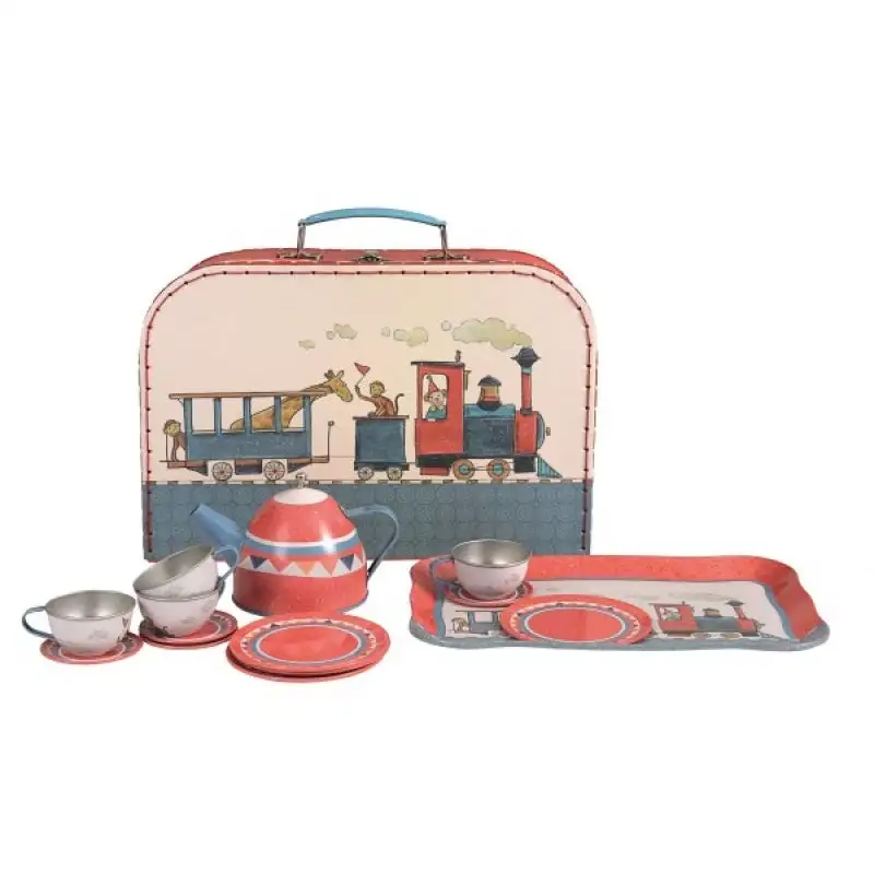 Train Tin Tea Set