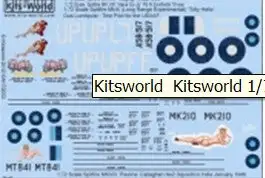 Warbird Decals Kits World 172053 1/72 Spitfire Tolly Hello, Pauline