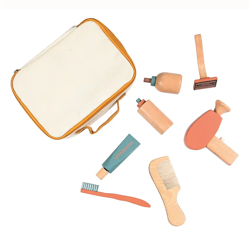 Pretend Play Set - Shaving Kit In A Fabric Case