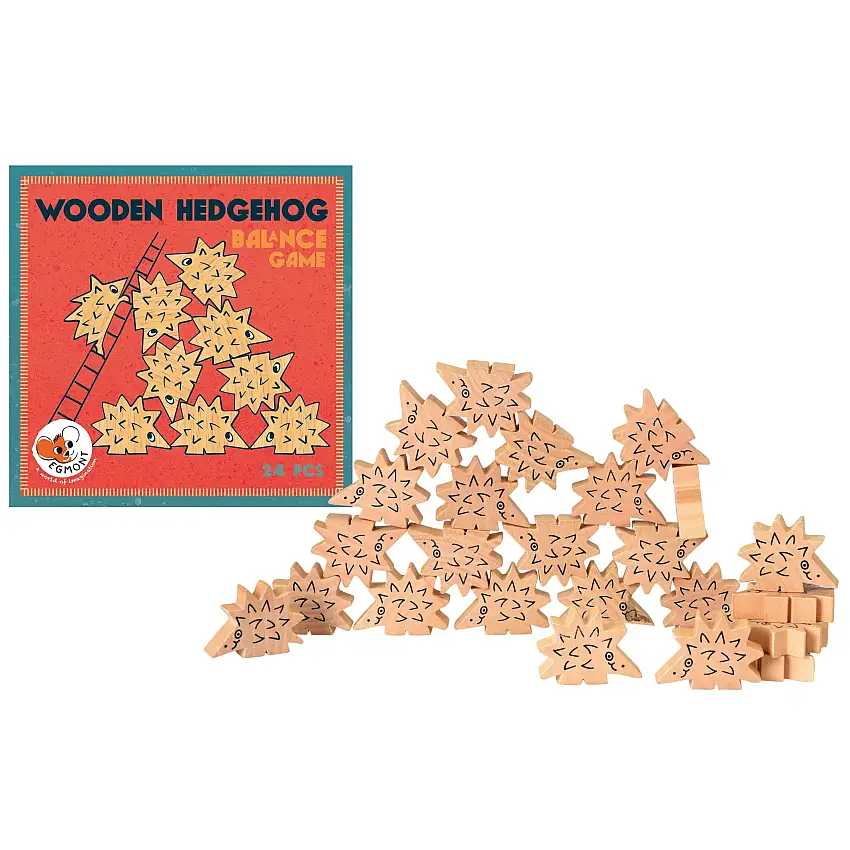 Wooden Hedgehog Balance Game