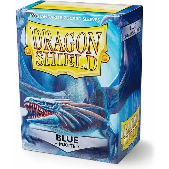 Dragon Shield Matte Blue 100 Protective Sleeves