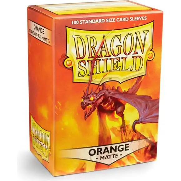 Dragon Shield Matte Orange 100 Protective Sleeves