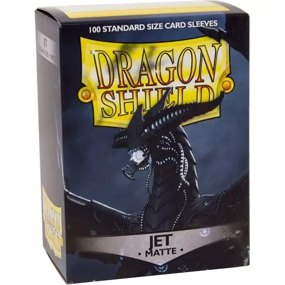 Dragon Shield Matte Jet Black 100 Protective Sleeves