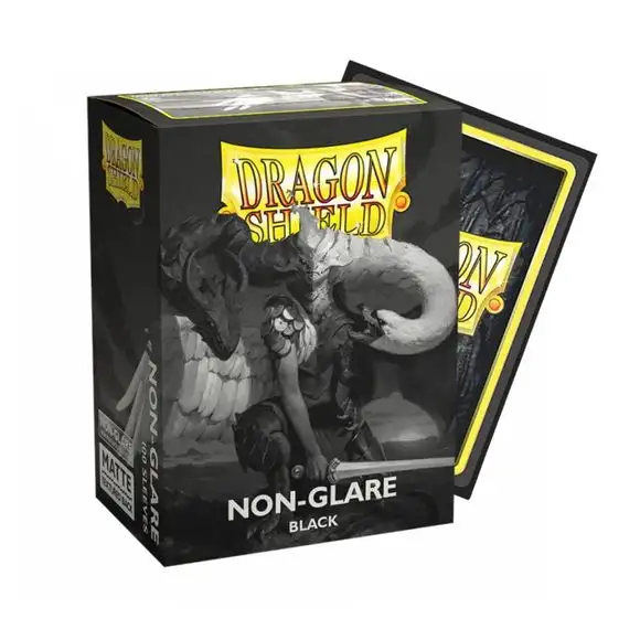 Dragon Shield Dual Matte Non-Glare Black (100ct) Protective Sleeves