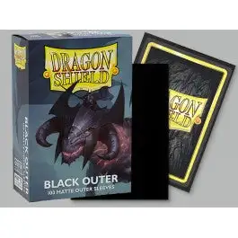 Dragon Shield Black Outer Matte Outer 100 Protective Sleeves