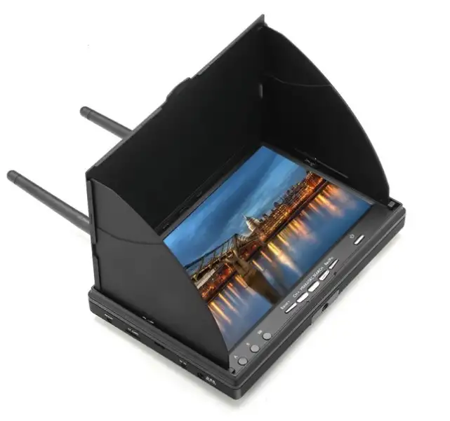 5802 5.8GHz 40CH 7 Inch Diversity Receiver FPV Monitor with DVR