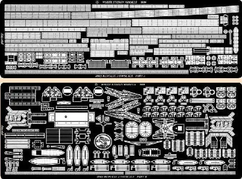 White Ensign Models 35120 1/350 HMS Repulse Detail Set for TSM (D)