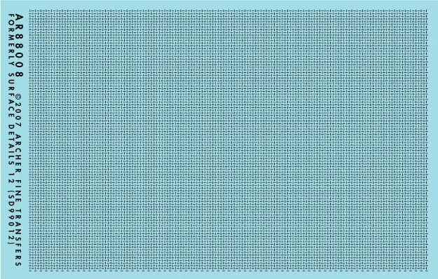 Archer Fine Transfers 88008 Surface Details: Treadplate Pattern Texture (Various Scales)