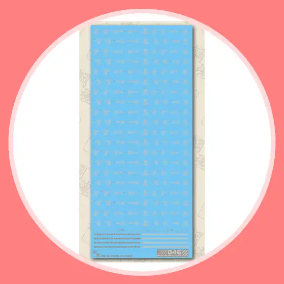 Madworks AW-046 Waterslide Decal Markings Type B (Light-Gray)