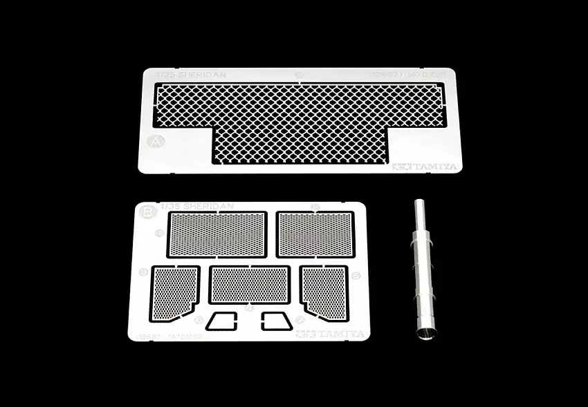 US M551 Sheridan Metal Gun Barrel And Screen Set 1/35 Tamiya (TAM12687)