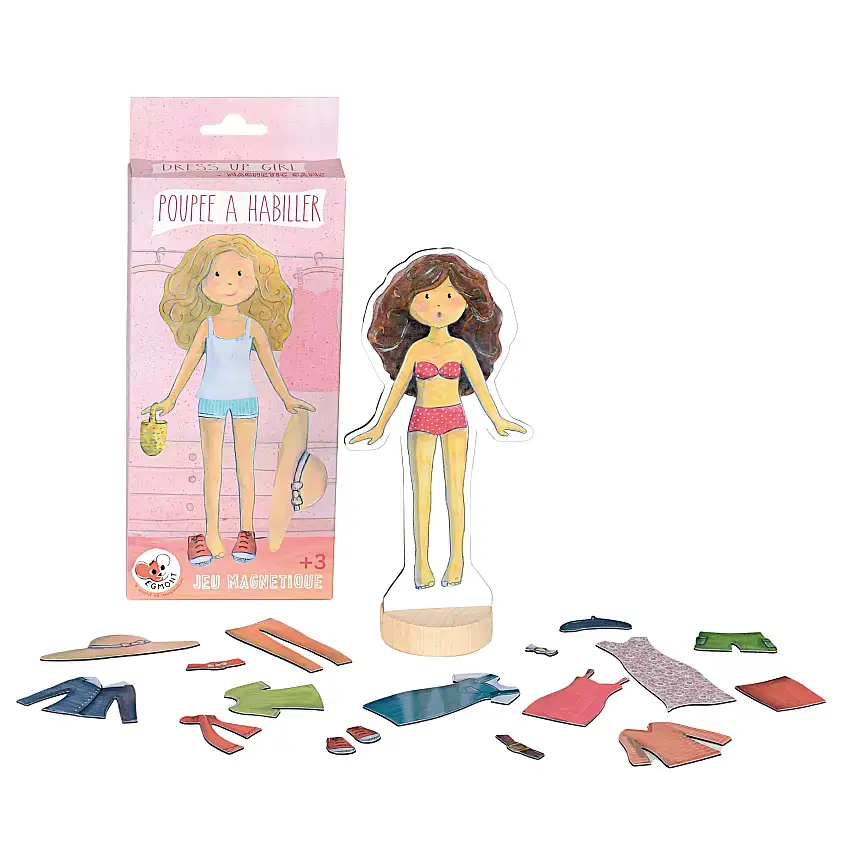 Dress Up Girl Magnet