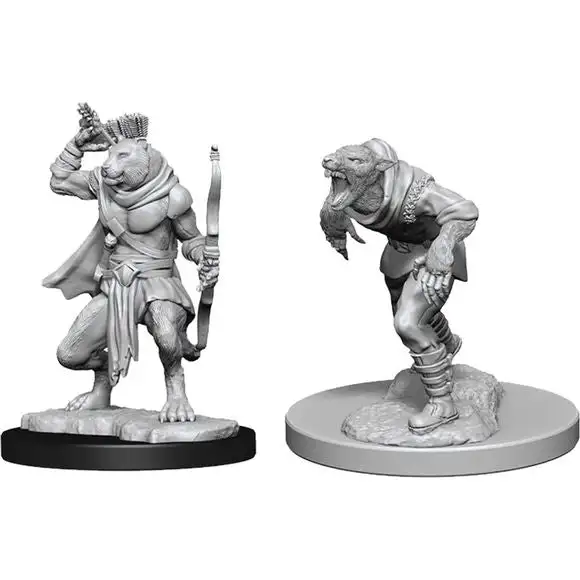 D&D Nolzurs Marvelous Upainted Miniatures: Wave 11: Wererat & Weretiger