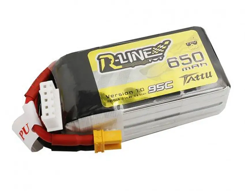 Tattu R-Line 650mAh 22.2V 95C 6S1P Lipo with XT30