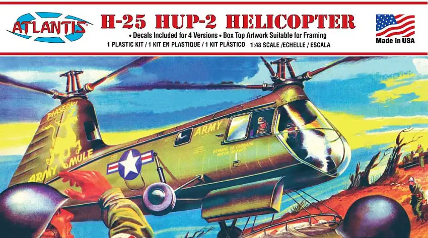 Atlantis Models 502 1/48 H25A Army Mule Helicopter (formerly Aurora)