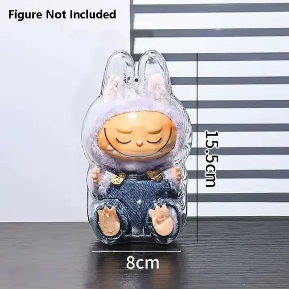 Labubu Plastic Clear Protective Case Cover Protector - Sitting Ver.