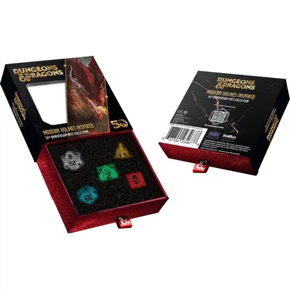 FanRoll: D&D 50th Anniversary - Holmes Modern Inspired Polyhedral Dice Set