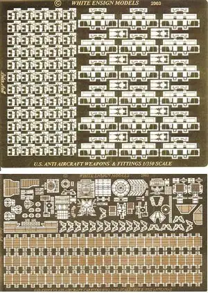 White Ensign Models 3536 1/350 USS Essex Weapons & Antennae for TSM (D)