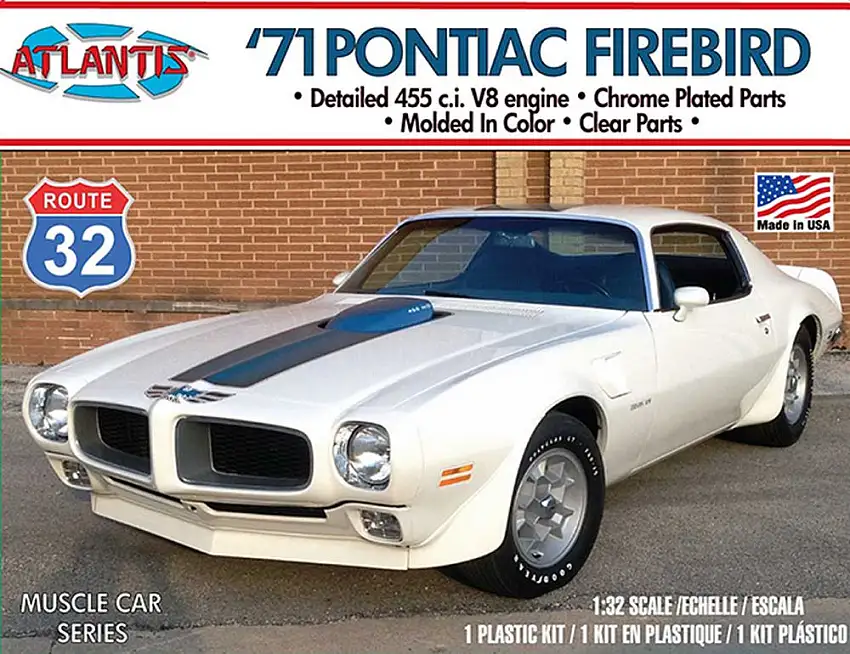Atlantis Models 2009 1/32 1971 Pontiac Firebird Route 32 (formerly Monogram)