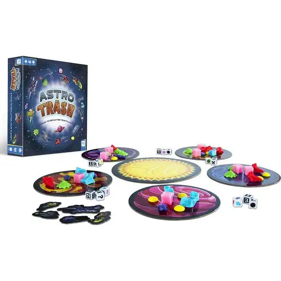 Astro Trash Educational Family Dice Board Game