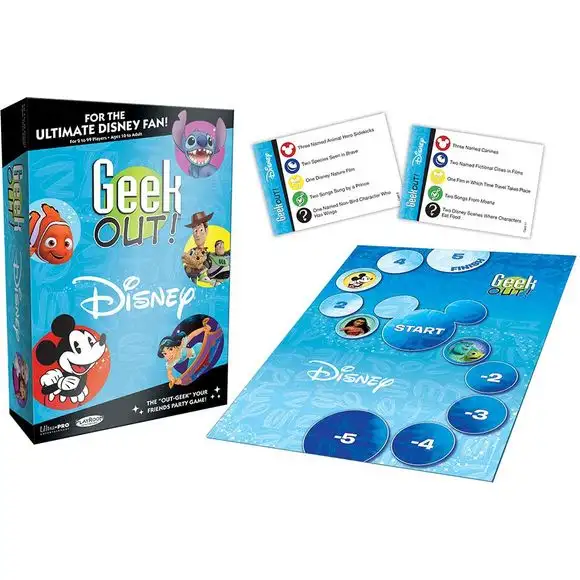USAopoly Geek Out! Disney Party Trivia Game