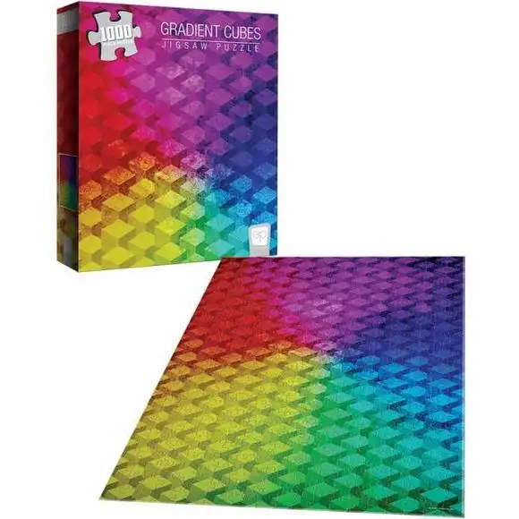 Gradient Cubes 1000 Piece 19x27-inch Jigsaw Puzzle