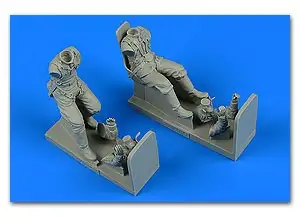 Aerobonus 320093 1/32 WWII Soviet IL2m3 Pilot & Gunner w/Seats