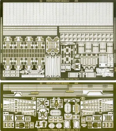 White Ensign Models 3519 1/350 King George V Class Detail Set for TAM (D)