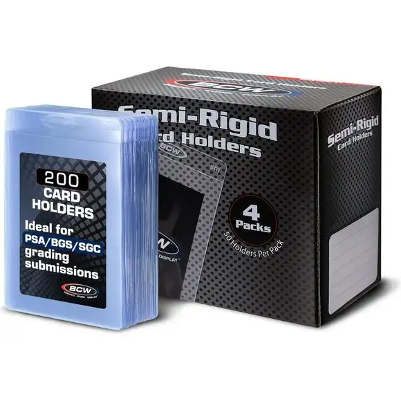 BCW Semi-Rigid Card Holders 200ct