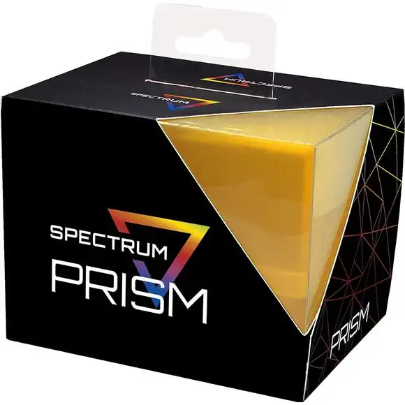 BCW Spectrum Prism Deck Case - Xanthic Yellow