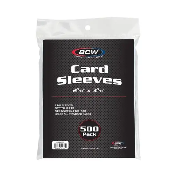 BCW Standard Card Sleeves, 500 pack