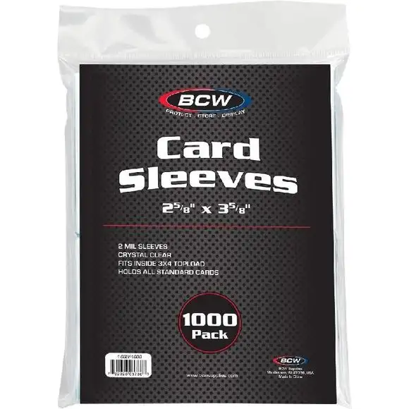 BCW Standard Card Sleeves, 1000 pack
