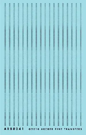 Archer Fine Transfers 88041 Surface Details: N 6" (152mm) Louvers pre-1950s & Others (D)