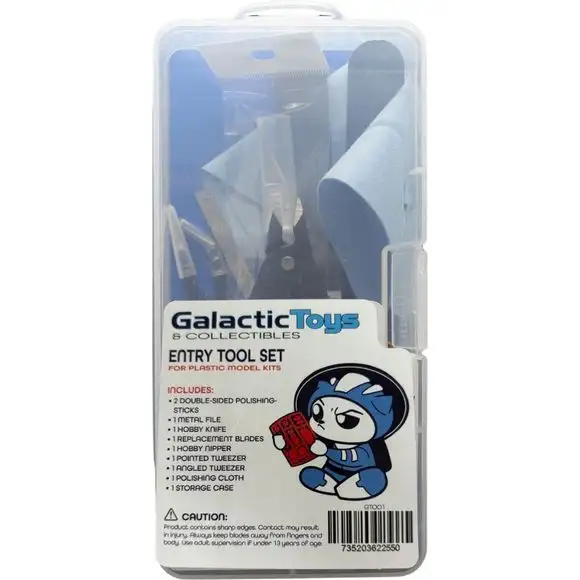 Galactic Toys 10-Piece Essential Hobby Entry Tool Set for Gundam Model Building