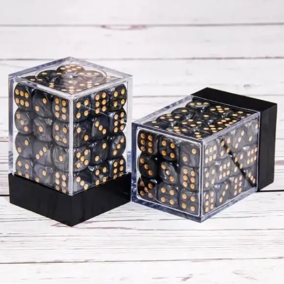 Galactic Dice Premium Dice Sets - D6 Black Pearl Dice Set