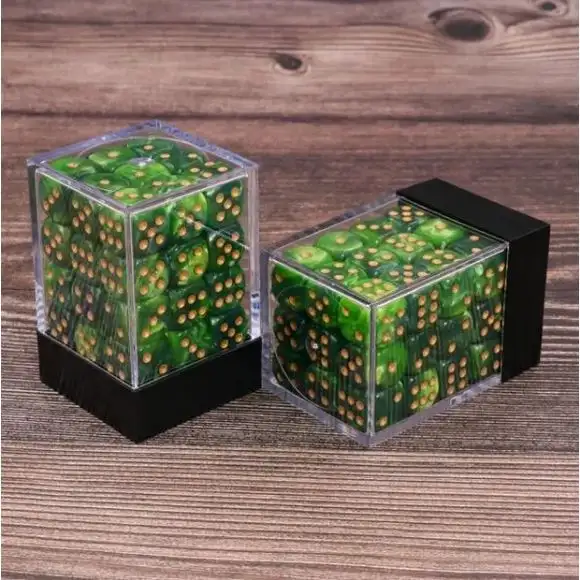 Galactic Dice Premium Dice Sets - D6 Green Blend Dice Set