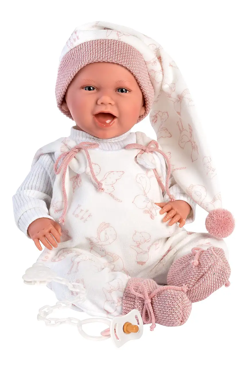 16.5" Articulated New Born Natalia With Carrycot