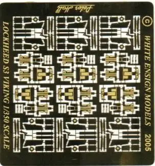 White Ensign Models 3577 1/350 S3 Viking Detail Set w/Interior for 6 TSM Aircrafts (D)