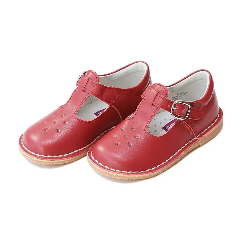 Mary Janes Classic Red Leather T-Strap | Joy