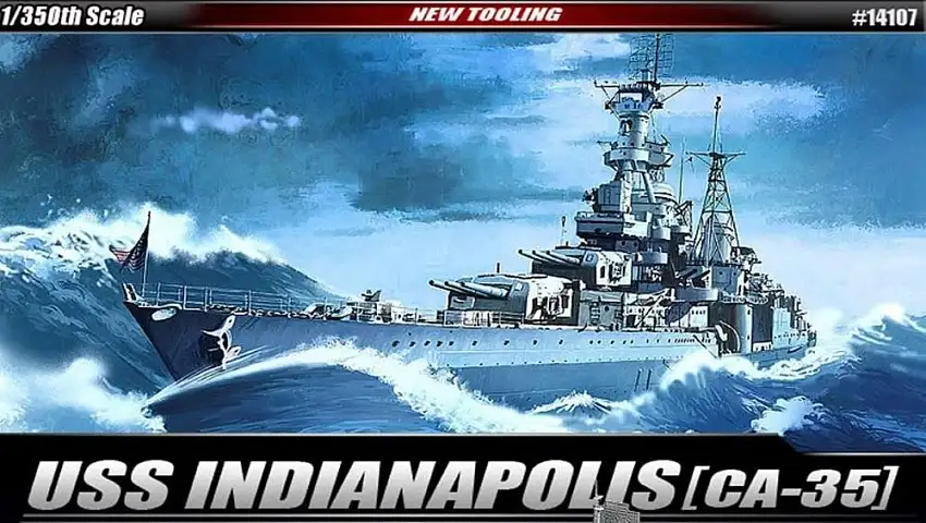 Academy 14107 1/350 USS Indianapolis CA35 Heavy Cruiser