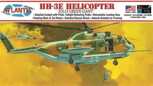 Atlantis Models 505 1/72 HH3E Jolly Green Giant US Army Vietnam Helicopter (formerly Aurora)