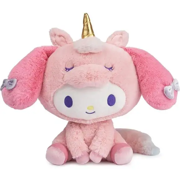GUND Sanrio My Melody Unicorn Plush Toy, Premium Stuffed Animal, 9.5 inches, Pink