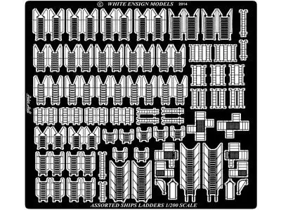 White Ensign Models 2020 1/200 Assorted Ladders for Various Ships (D)