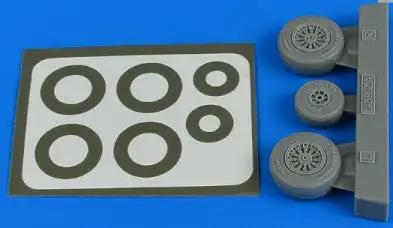 Aires 4809 1/48 L39ZA Albatros Wheels & Paint Masks For TSM