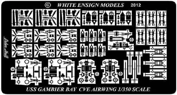 White Ensign Models 35152 1/350 Casablanca Class Escort Carrier Airwing (D)