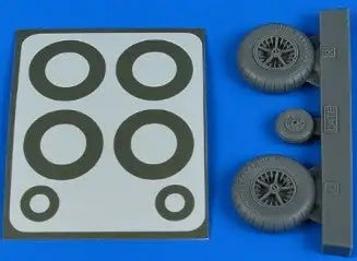 Aires 2244 1/32 Bf108 Late Wheels & Paint Masks For EDU