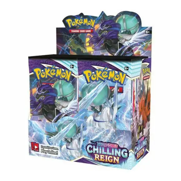 Pokemon TCG: Sword & Shield 6: Chilling Reign Booster Display
