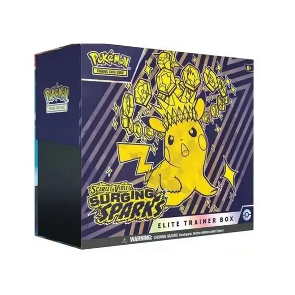 Pokemon Scarlet and Violet SV8 Surging Sparks Elite Trainer Box